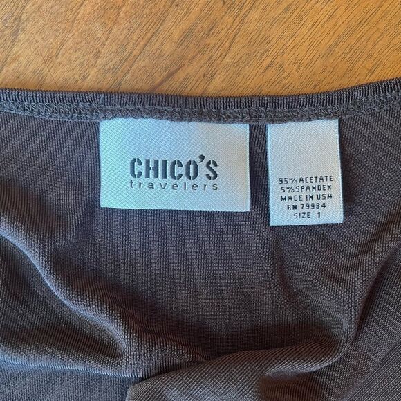 Chico’s Dark Brown Flowy High-Low Maxi Dress - Picture 12 of 13
